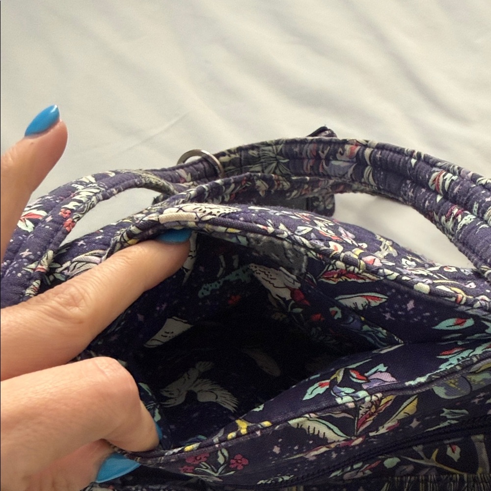 Vera Bradley Harry Potter Forbidden Forest Floral Quilted Tote/ID holder - Picture 12 of 13